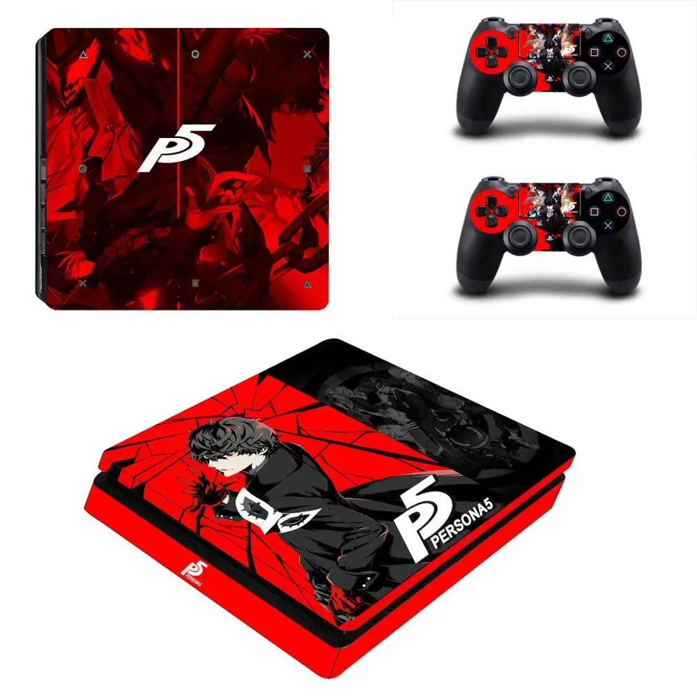 Persona 5 PS4 тонкие наклейки PS 4 Play станция виниловые на кожу для playstation тонкая консоль