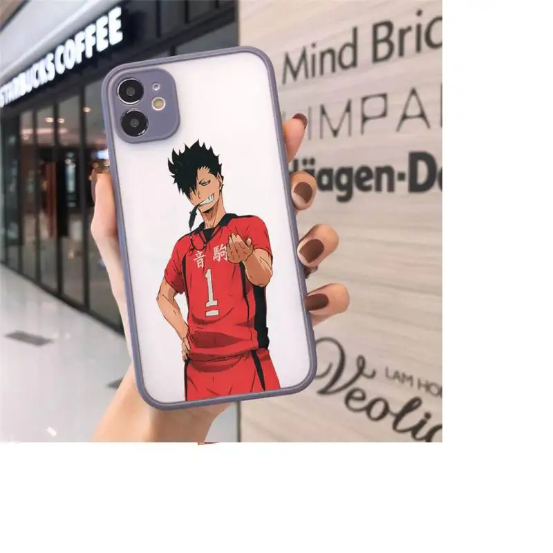 

Kuroo Tetsurou Haikyuu anime Phone Cases matte transparent For iphone 7 8 11 12 plus mini x xs xr pro max cover