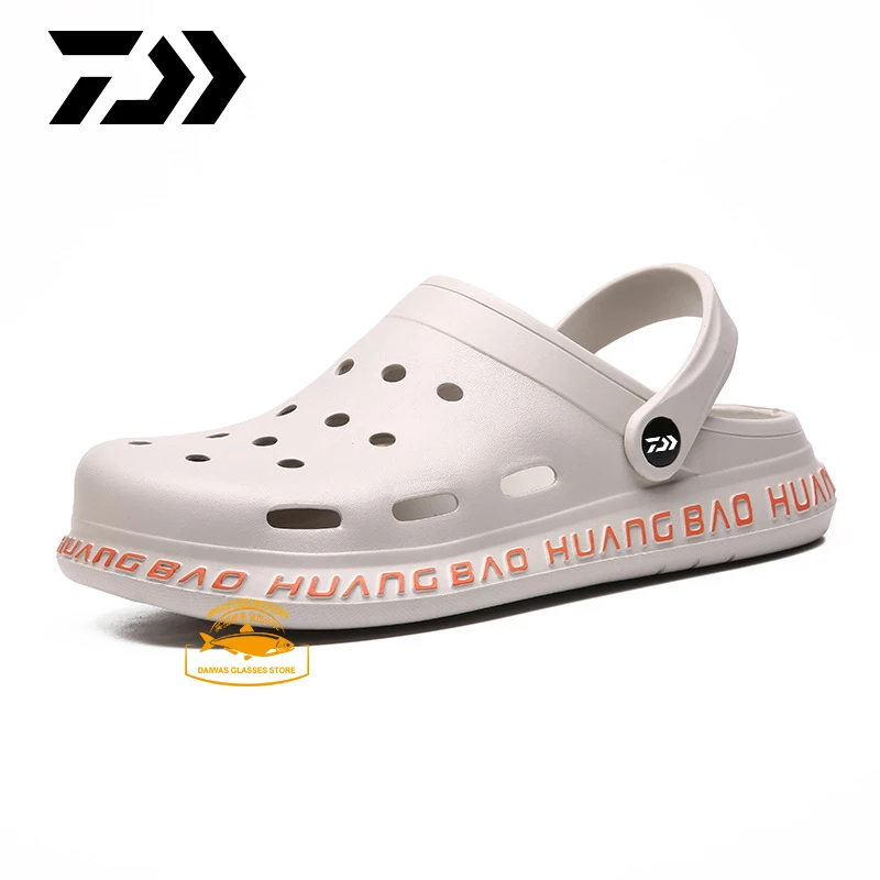 

Daiwa Unisex Fashion Beach Sandals Fishing Shoes Thick Sole Slipper Waterproof Anti-Slip Sandals Flip Flops for Man