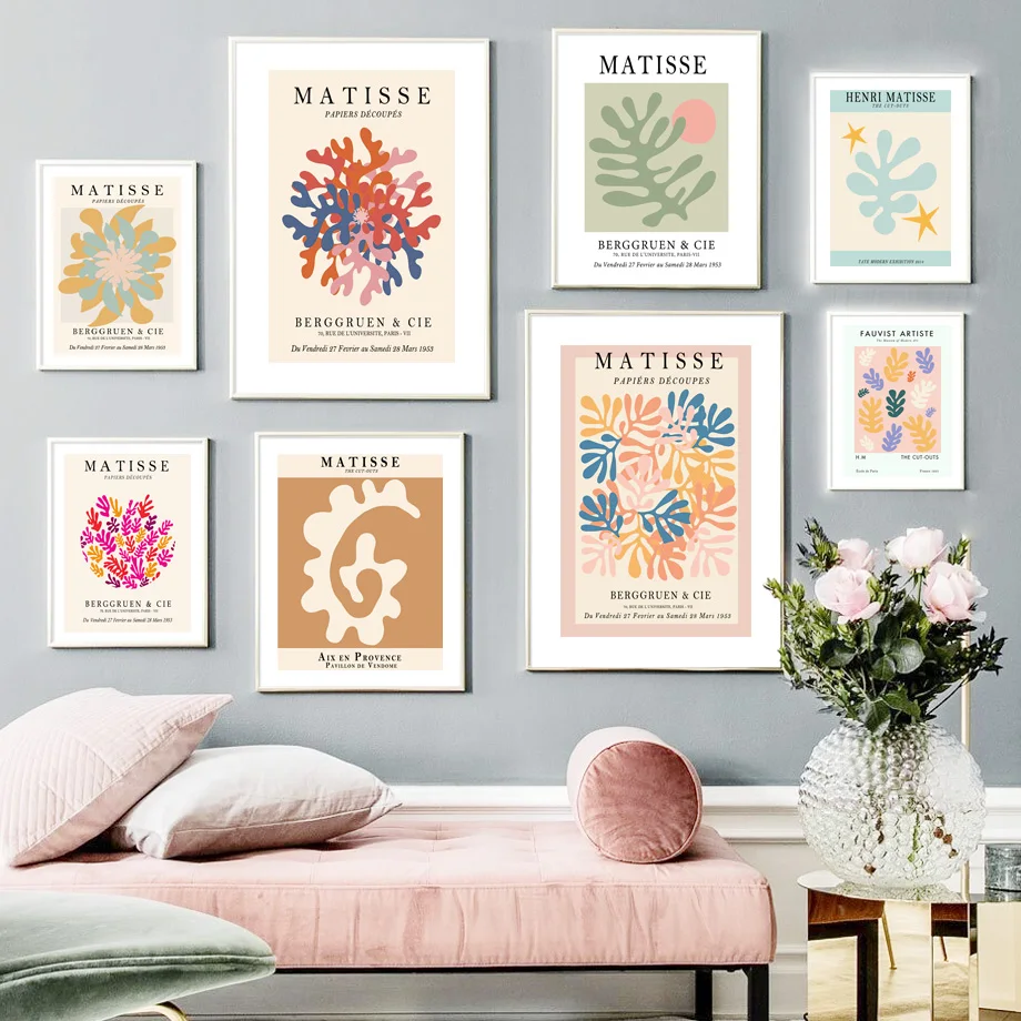 

Abstract Matisse Classic Modern Plants Dove Nordic Wall Art Canvas Painting Posters And Prints Pictures For Living Room Decor