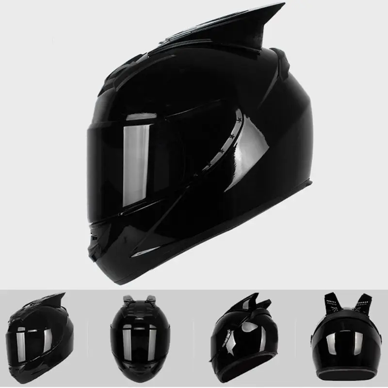 

Motorcycle Helmet Women Men Moto Helmet Moto Ear Helmet Personality Full Face Motor Helmet 4 Colors Pink Yellow Black Green