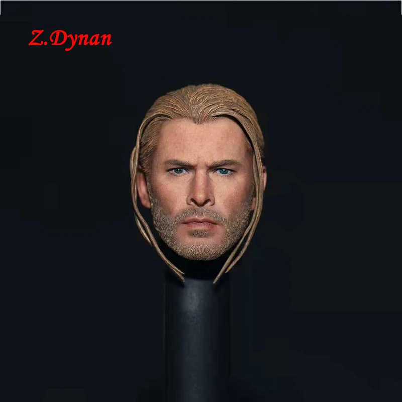 

1/6 Scale Male Hero Head carving model man long Braid Head Sculpt Model Toys Fit 12" suntan Action Figure Body