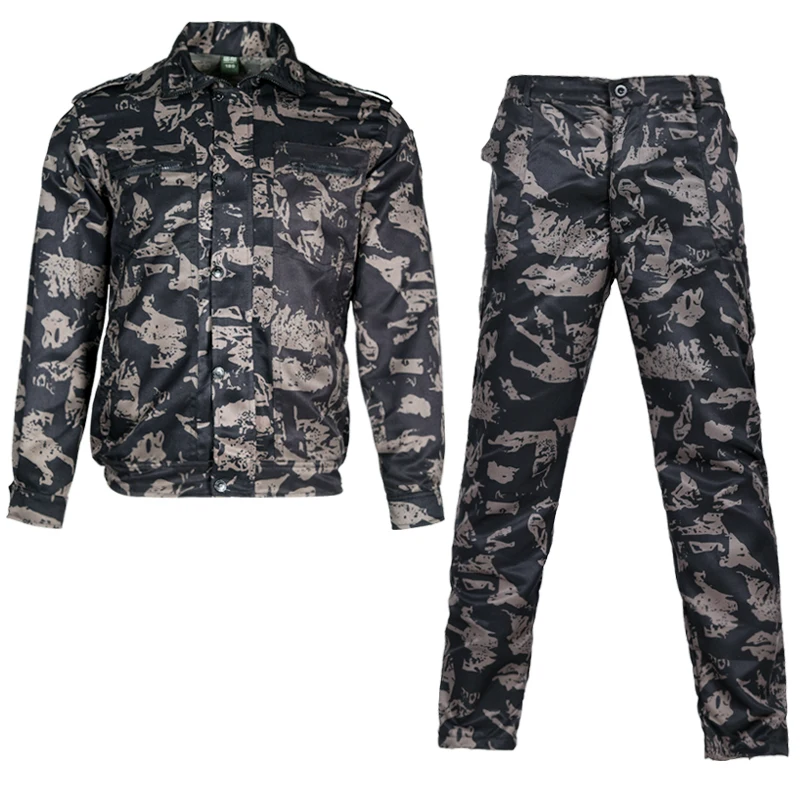 

Camouflage suit men's overalls suit labor protection suit wear-resistant scratch-resistant thickened tooling site work clothes