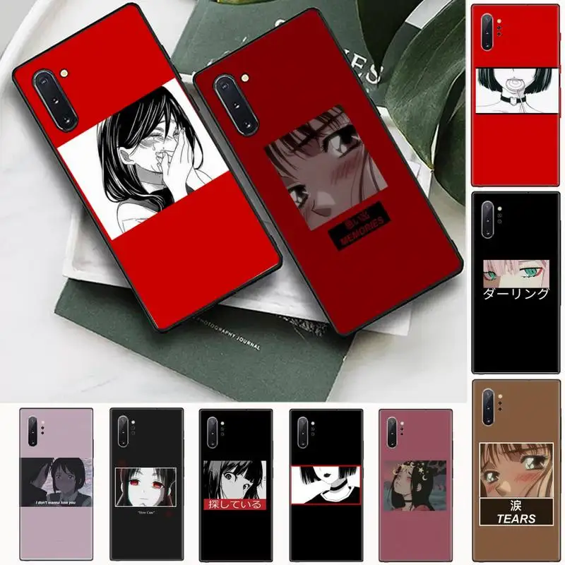 

Anime crying girl Phone Cases For Samsung Galaxy S8 S9 S10 Plus S10E Note 3 4 5 6 7 8 9 10 Pro Lite cover
