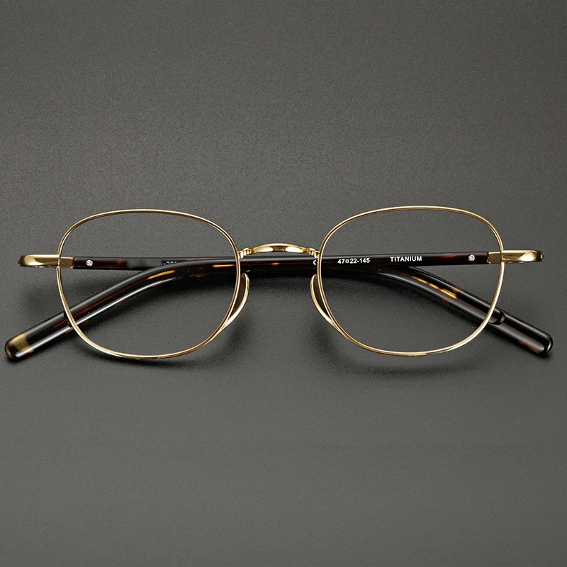 

Pure Titanium Vintage glasses frame men women Retro round optical eyeglasses Myopia reading prescription clear eyewear