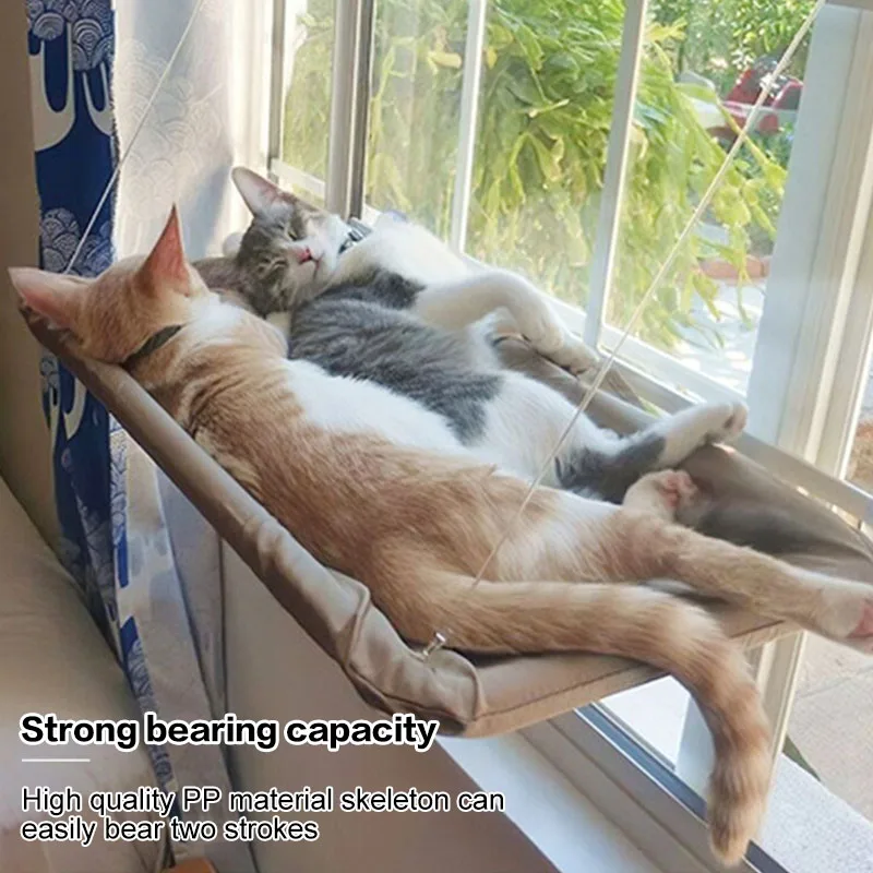 

Promotion New Cute Pet Hanging Beds Bearing Cat Sunbathing Lounger Mount Pet Cat Hammock Comfortable Cat Bed Seat Shelf Pet Beds