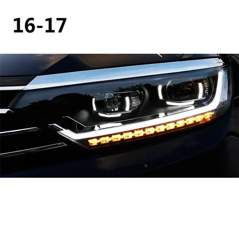 Автозапчасти Luces Led Para авто Drl аксессуары автомобильные лампы фары автомобильные фары в сборе 17 18 для Volkswagen Magotan