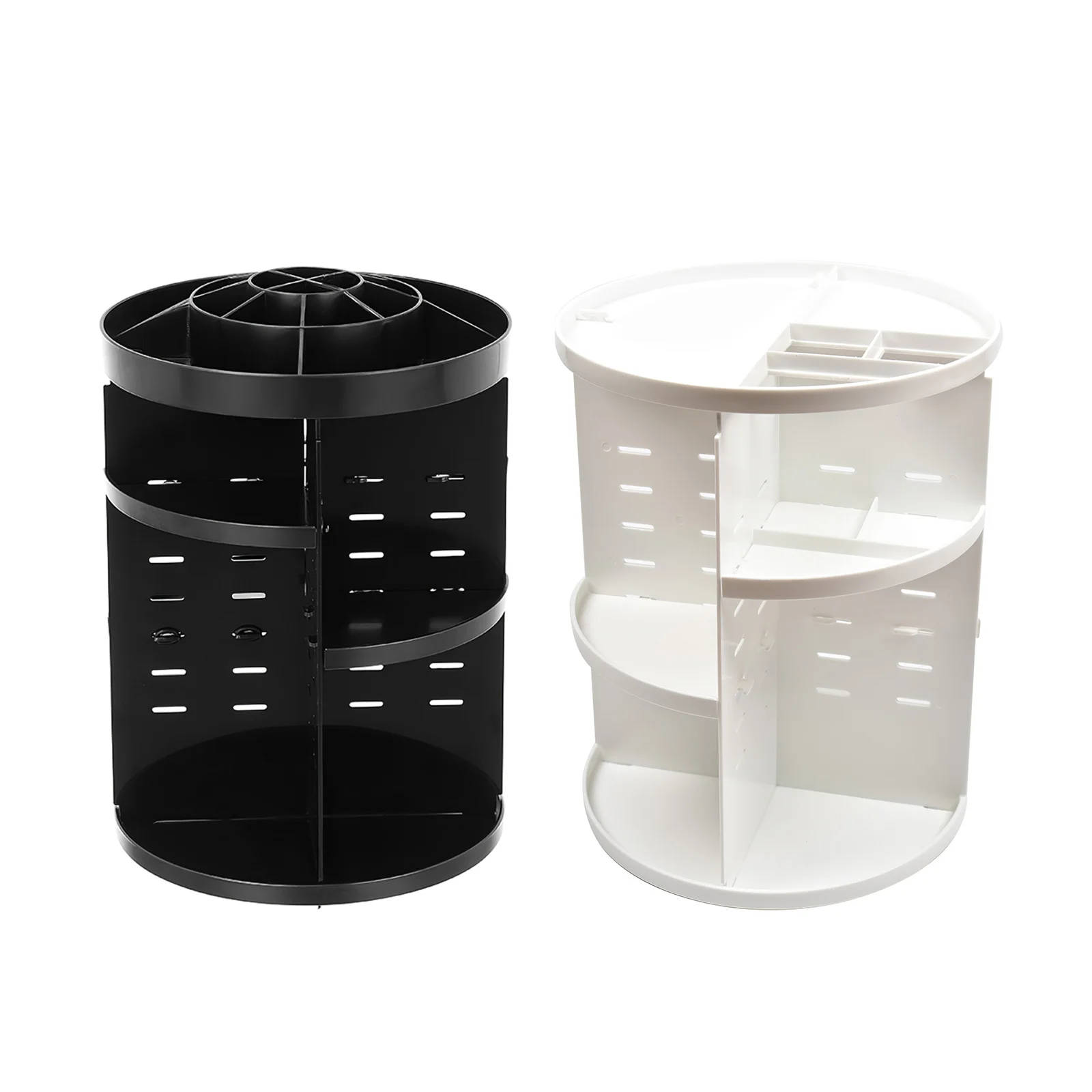 

Plastic Rotating Storage Box Rotating Cosmetic Storage Rack Cosmetic Desk Holder Skin Care Organizer For Bedroom