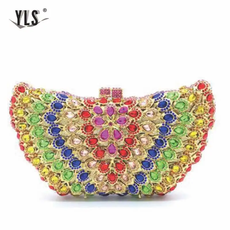 Женская модная сумка-клатч с кристаллами для кошельков Стразы ужина свадьбы