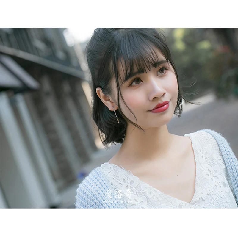 Женские серьги гвоздики Trusta 100% Серебро 925 пробы цепочка со звеньями модные