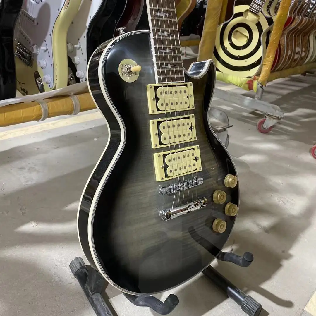 Ace Frehley Custom Electric Guitar Humbucker Pickups красное дерево гриф Body Высокое качество Бесплатная