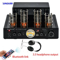 sunbuck tube amplifier 6p1 6h1n headphone output lossless hifi 2 0 channel 30w high power vacuum tube amplifier