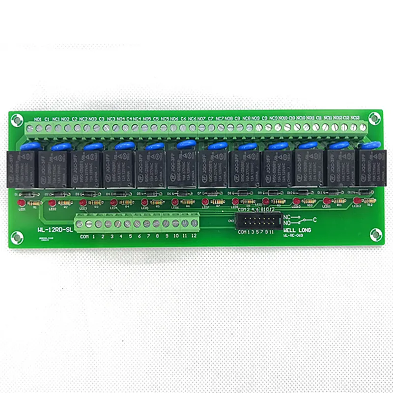 12 Channel PNP Type 9V 15A Power Relay Interface Module HF JQC-3FF-9V-1ZS Relay. | Relays