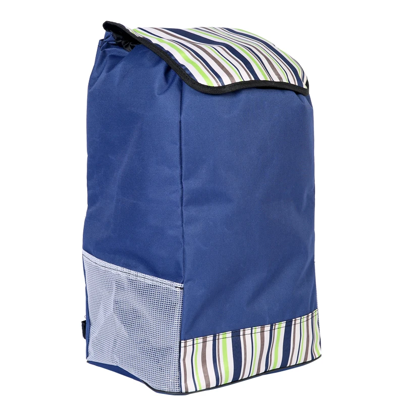 

Foldable Shopping Cart With Wheel Thicken Rod Luggage outdoor Climbing Trolley Heavy Bearing Portable Waterproof Shopping Bag