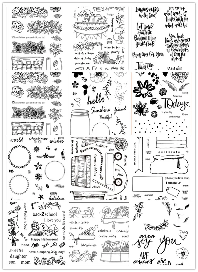 Прозрачный силиконовый штамп/печать для скрапбукинга своими руками/фотографий