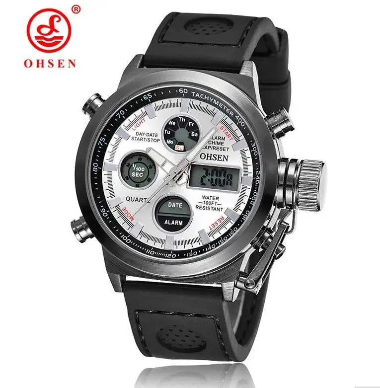 Часы мужские светодиодный водонепроницаемый с нейлоновым ремешком|Мужские