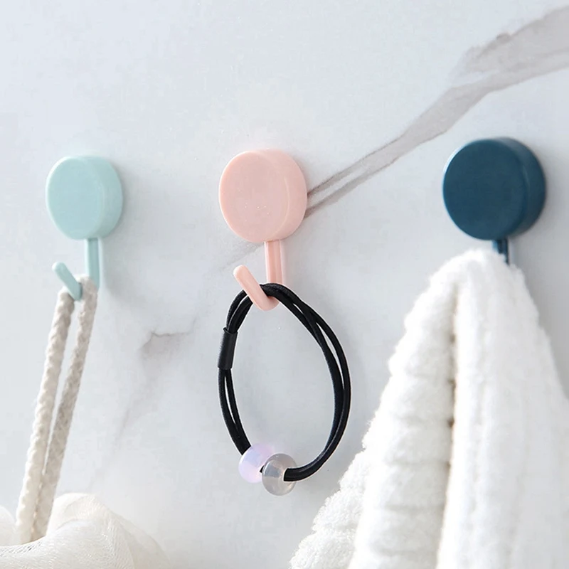 

10pcs Decorative Free Punching Door Without Trace Nail Small Hook Clothes Hook Mounted Wall Hook Wall Hooks #Q