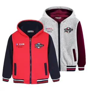 Куртка с капюшоном для мальчиков 10-12 лет, осенне-зимняя, теплая, с аппликацией