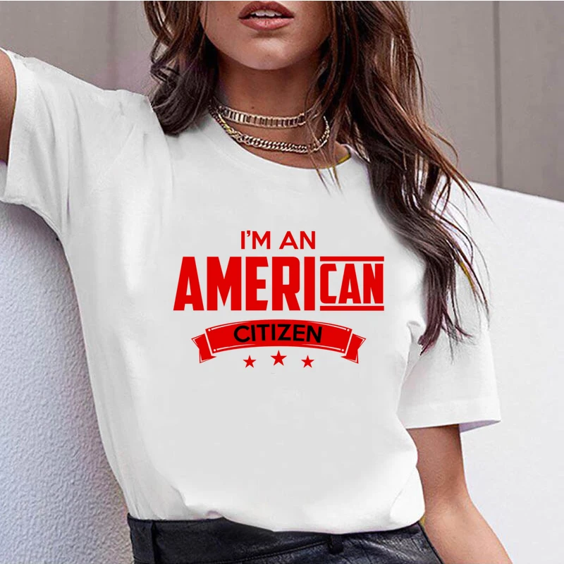 263056_i am an american citizen футболка повседневные топы Футболка для женщин леди девушки| |