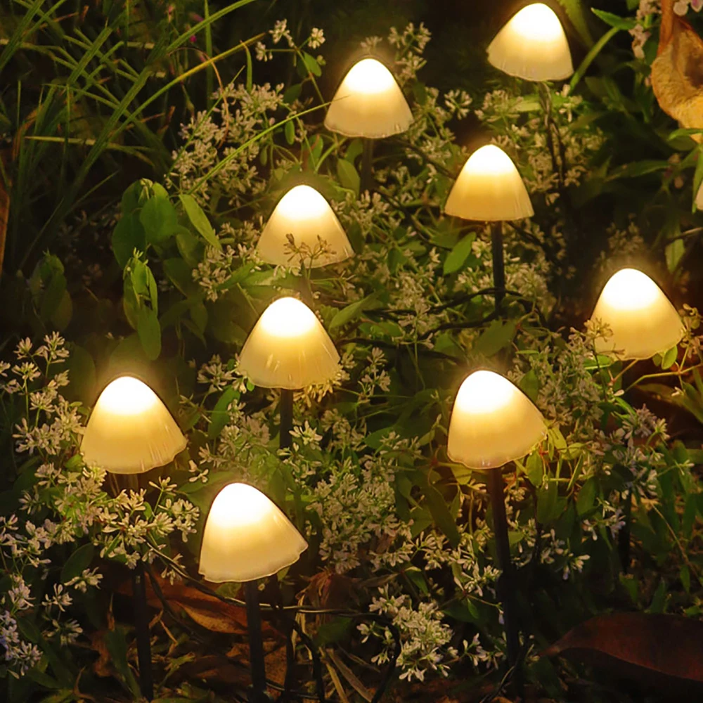 

LED Solar String Light Garden Decoration Mushroom Lights IP65 Waterproof Garland Patio Decor Outdoor Solar Lights Fairy Light