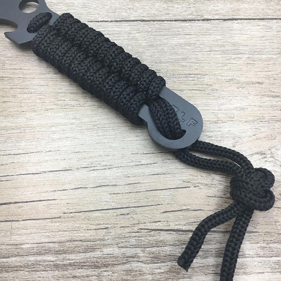 Нож 440C из нержавеющей стали для кемпинга спасения выживания защиты с серратным