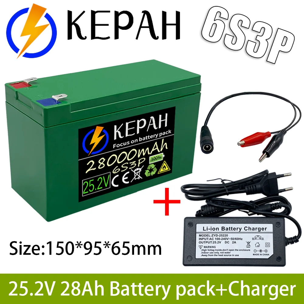 

100% Elektrische Batterie，New 29.4V 30Ah 7S3P 18650 Lithium Battery Pack,For Electric Bicycles/Mopeds,With Charger