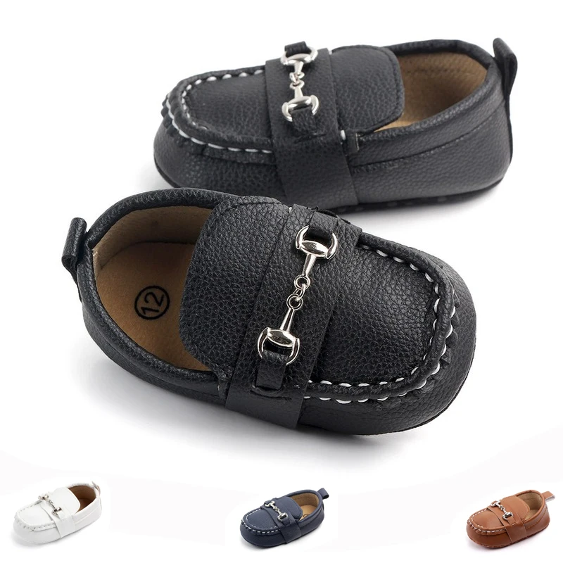 

Soft Leather Toddlers Baby Shoes Classic Brand Infant Boys Girls Soft Sole Peas Shoes Moccasins Casual Newborn First Walkers