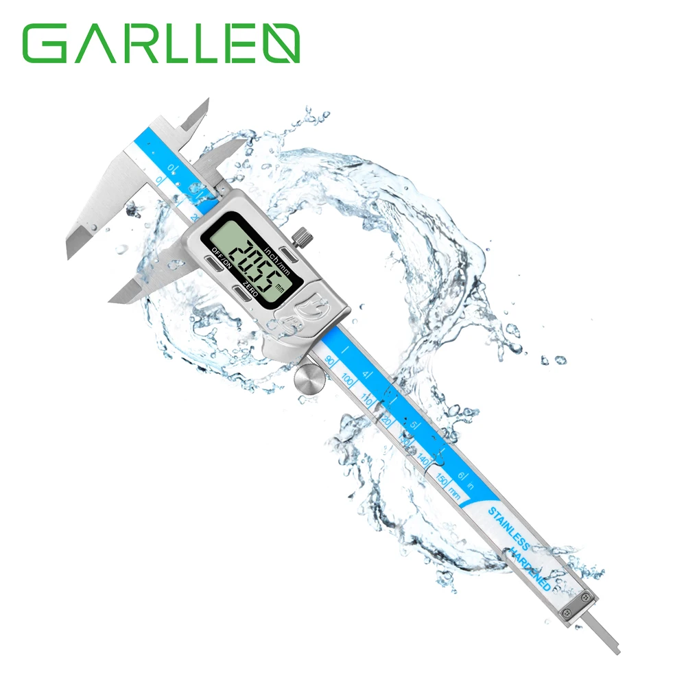 

Цифровой штангенциркуль из нержавеющей стали, 0-6 дюймов/0-150 мм