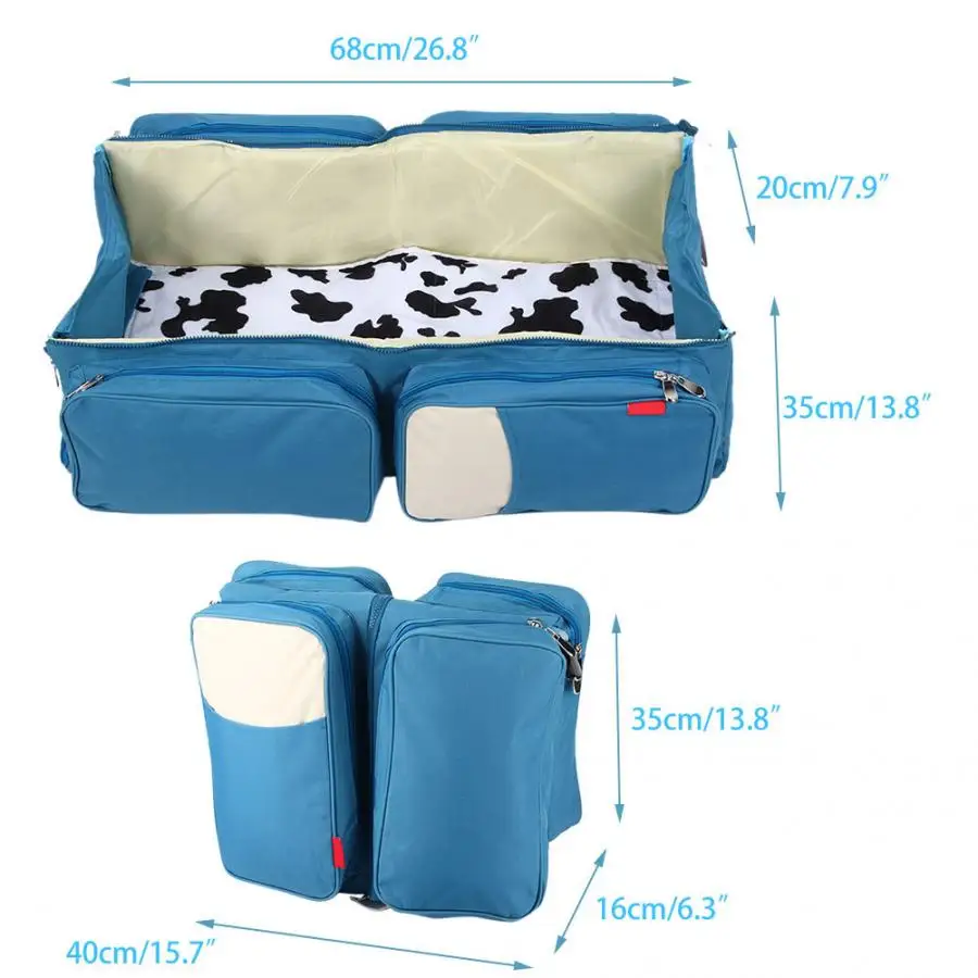 Многофункциональные сумки для детских подгузников 3 в 1 переносная люлька и