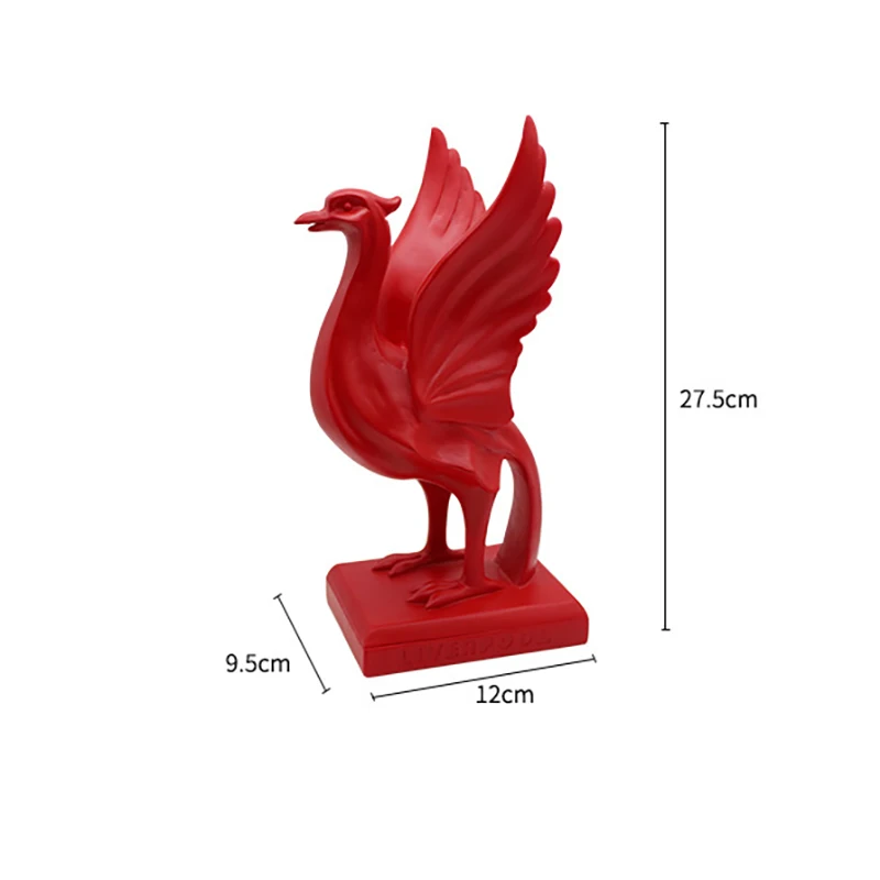 

Red Army Liverpool Team Logo Liver Bird Model Decoration Premier League Football Fans Souvenirs Collection Nice Gift Resin Craft