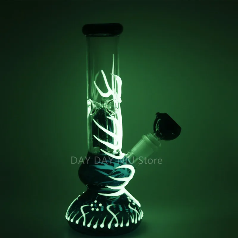 

Glow in the Dark glass vase precision glass tube glass oil collector for Daily necessities
