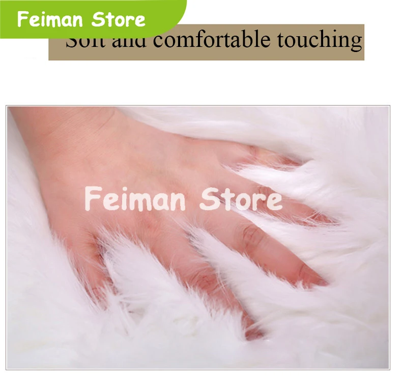 Искусственная кожа длинный искусственный мех шерсть мягкие ковры для гостиной