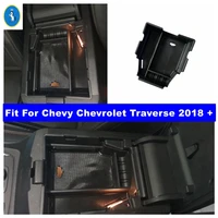 accessories central armrest storage box storage center console organizer compatible fit for chevy chevrolet traverse 2018 2021
