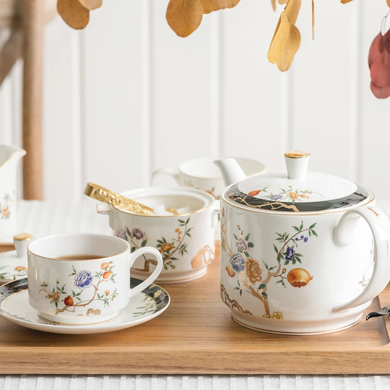 Европейский фарфоровый набор кофейных чашек креативная Геометрическая