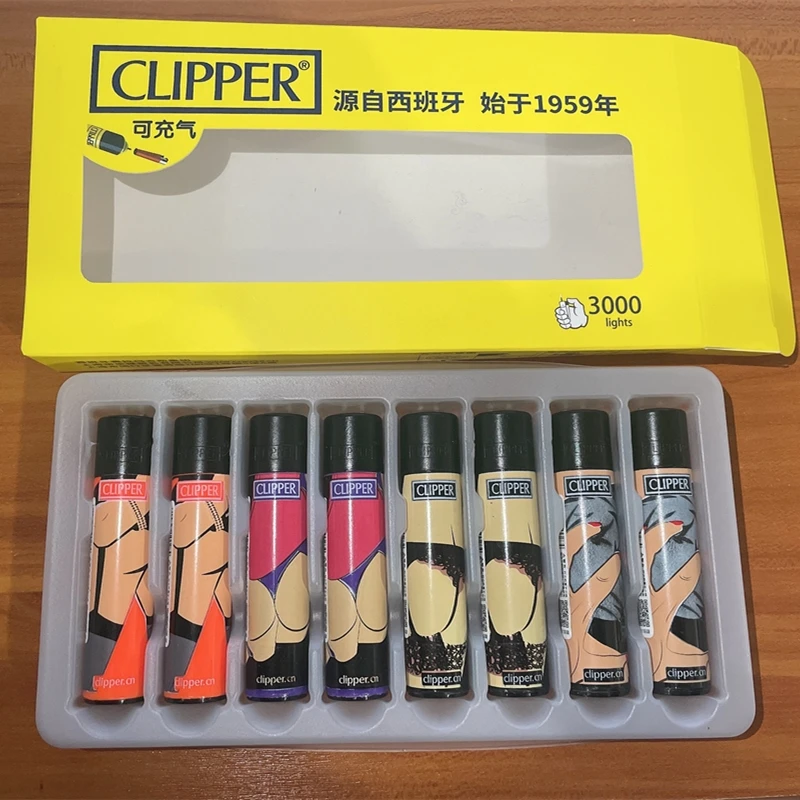 

Grinding Wheel Original Clipper Gasoline Lighter Nylon Torch Free Fire Pocket Refillable Gas Lighter Use For Collection And Gift