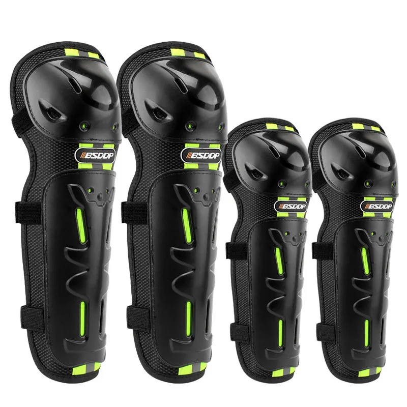 

BSDDP 4pcs Motorcycle Knee & Elbow Protective Pads Motorbike Motocross MX Kneepad Warm Knee Protector Racing Guards Equipment