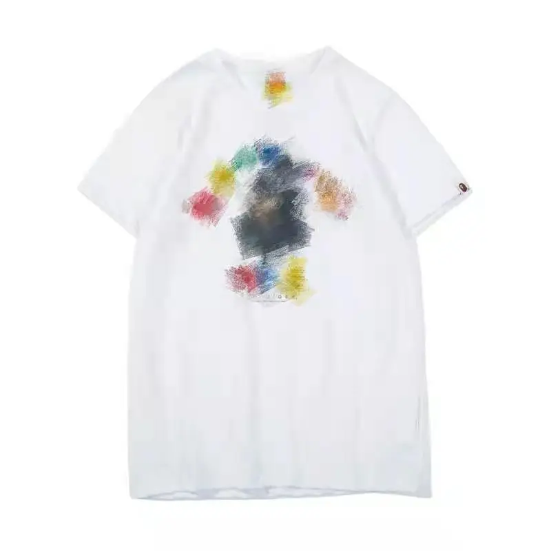 

Bape 2021 Spring and Summer Cooperation Cartoon Printed T-shirt Youth Casual Round Neck Loose T Short Sleeve