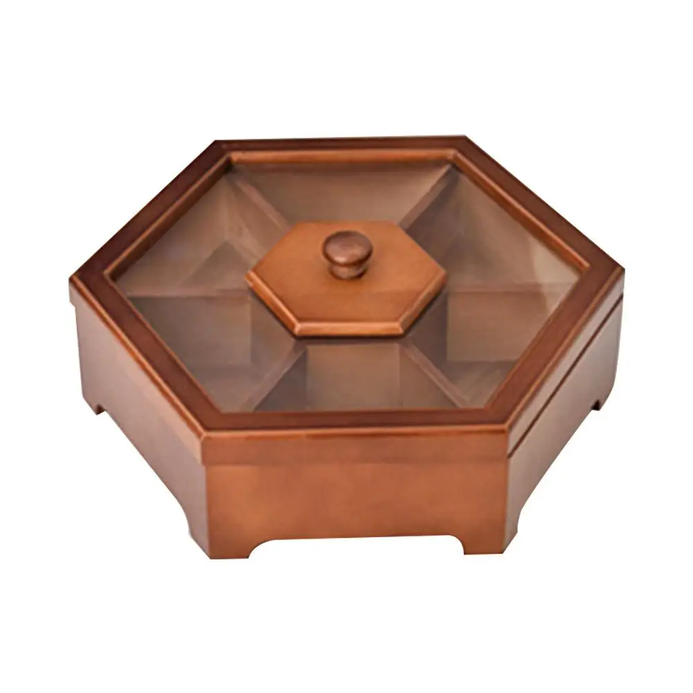 Китайская простая деревянная Фруктовая тарелка сушеные фрукты коробка для