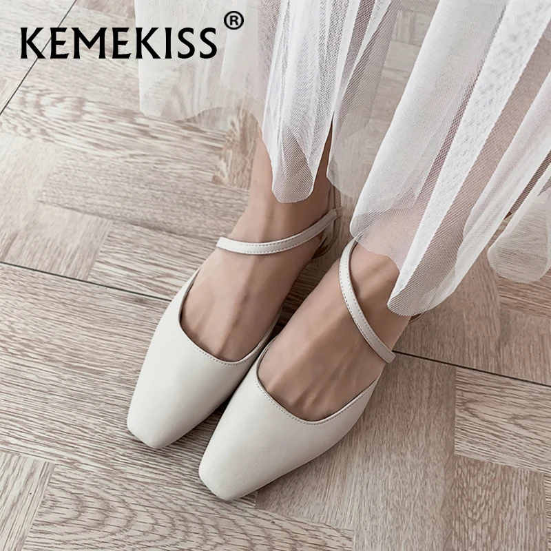 Женские босоножки KemeKiss из натуральной кожи квадратный носок Повседневная