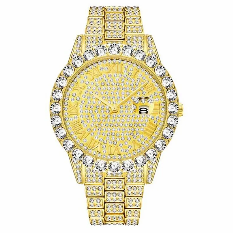 

WA01 Big circle zirconium quartz watch waterproof Unisex Watch