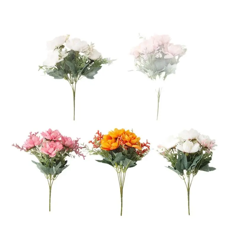 

Artificial Silk Flower Fragrant Snow Orchid Wedding Home Decoration Flower Simulation Flowers Fake Orchid Bouquet Decor