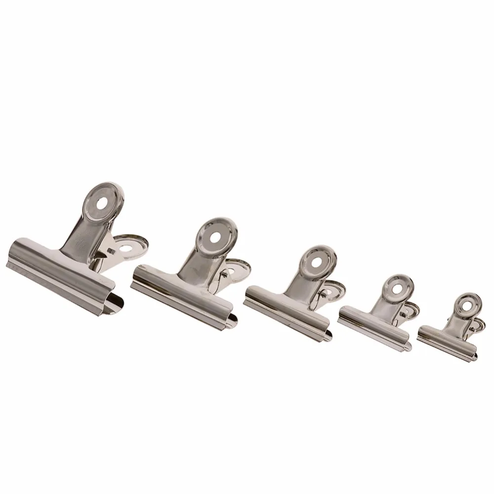 2 шт. сумка из нержавеющей стали зажим для домашней еды прищепки офисные файлы