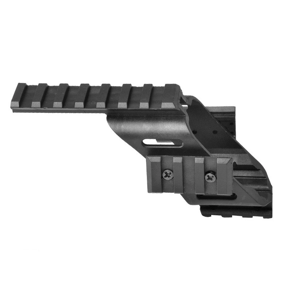 Tactical Pistol Sight Rail Mount Quad Rail Picatinny For Glock 17 5.56 Colt 1911 Laser Flashlight Scope Mount Universal