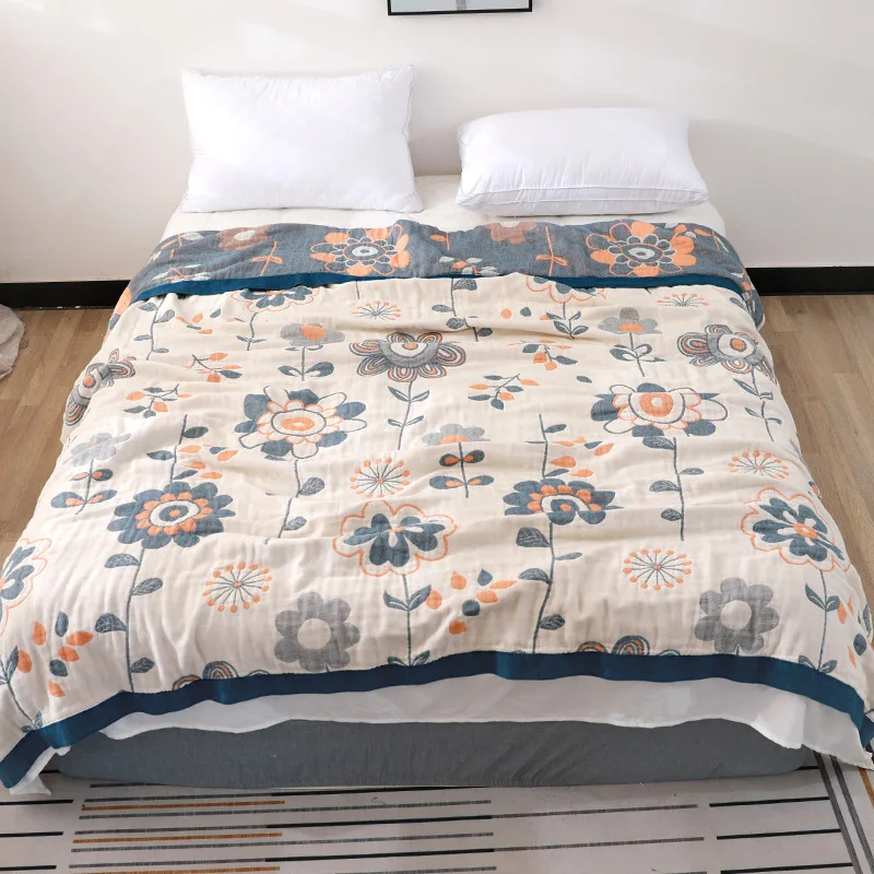 Хлопковое одеяло для кровати дивана полностью королевского размера легкое