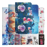 girl kids flower pattern wallet flip case for samsung galaxy s8 s9 plus s10 s10e s20 fe s21 ultra phone book cover etui bags