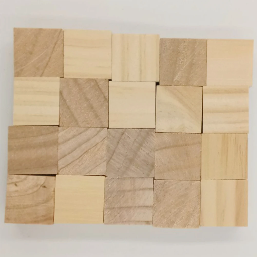 Детские Квадратные блоки DIY игрушка украшение подарок деревянные ремесла кубики