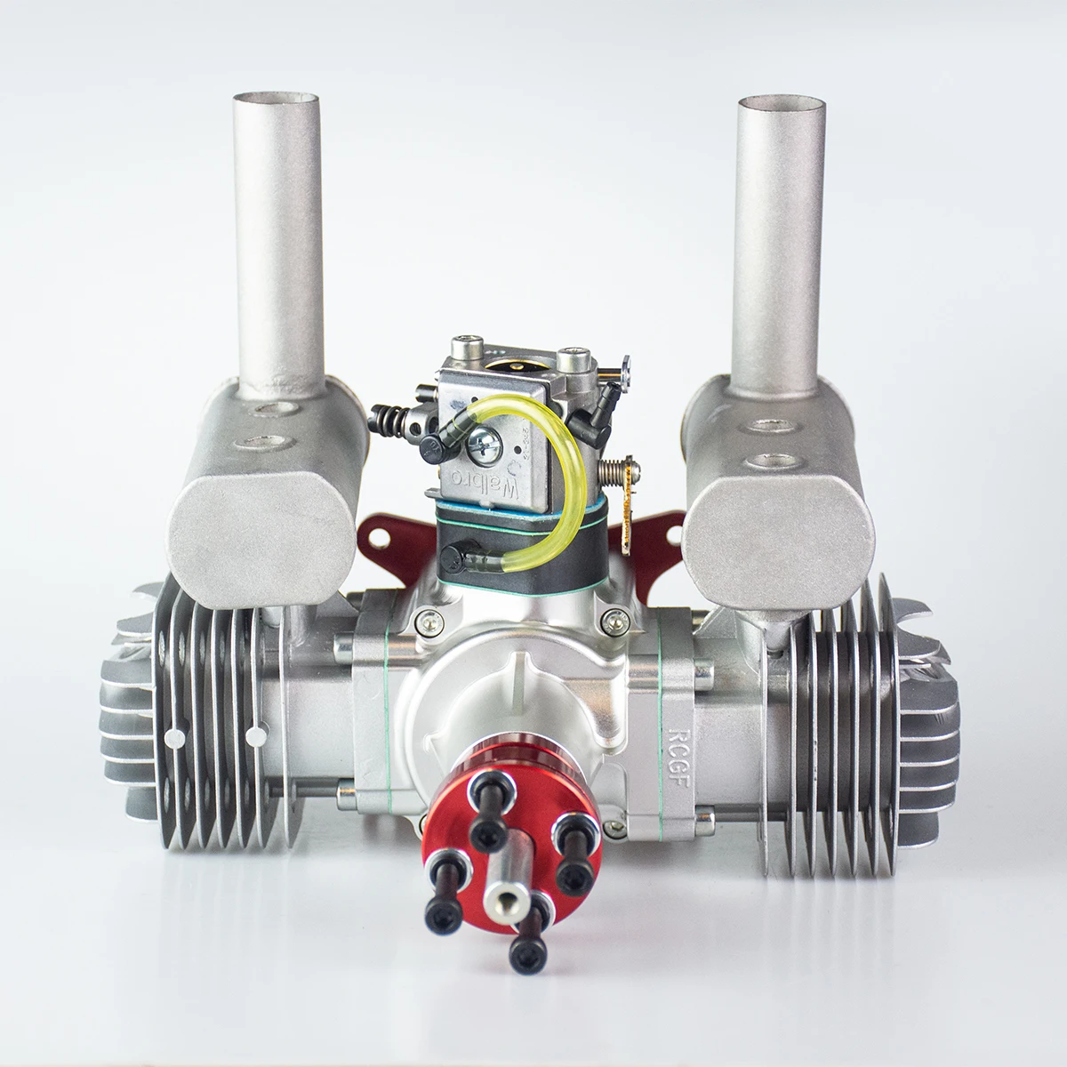 Двухцилиндровый бензиновый/бензиновый двигатель RCGF 60cc T для радиоуправляемого