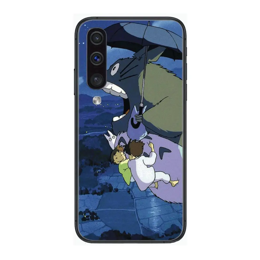 

Boutique Cute Totoro Phone Case Hull For Samsung Galaxy A 3 5 6 7 8 9 E 2018 Plus 2017 E S Black Shell Art Cell Cover TPU