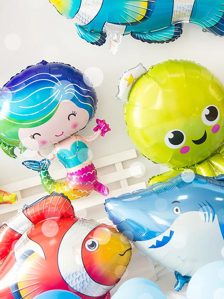 Воздушный шар в виде животных под морем шары для украшения дня рождения русалки