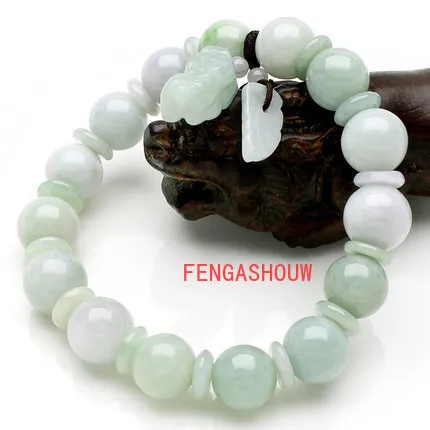 

Браслет с бусинами из нефрита, 10 мм